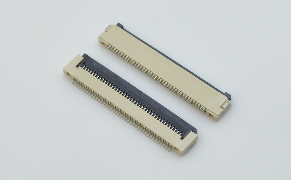 新品FFC/91免费看黄片软件0.5间距H1.5翻盖下接蝴蝶扣下接条形连接器,91免费看视频