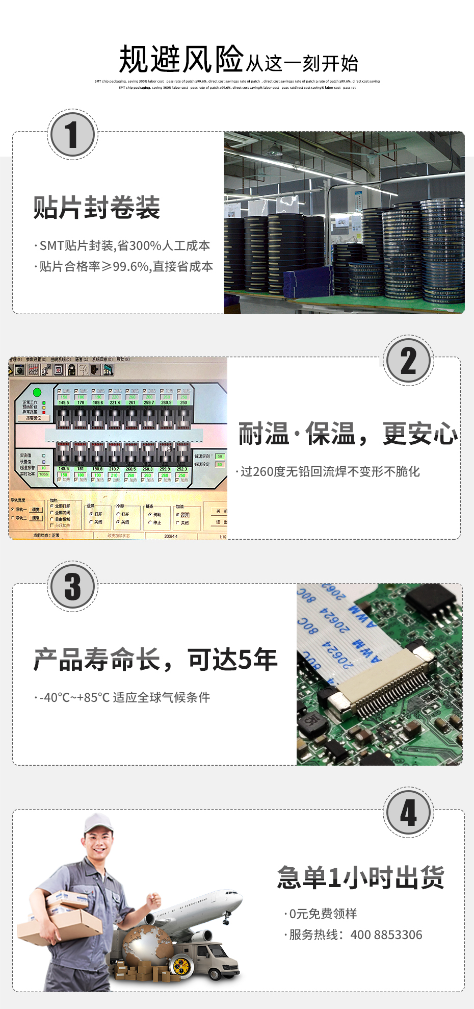FFC/91免费看黄片软件 FPC座 1.0mm间距 34P 卧式贴片无锁 双面接触